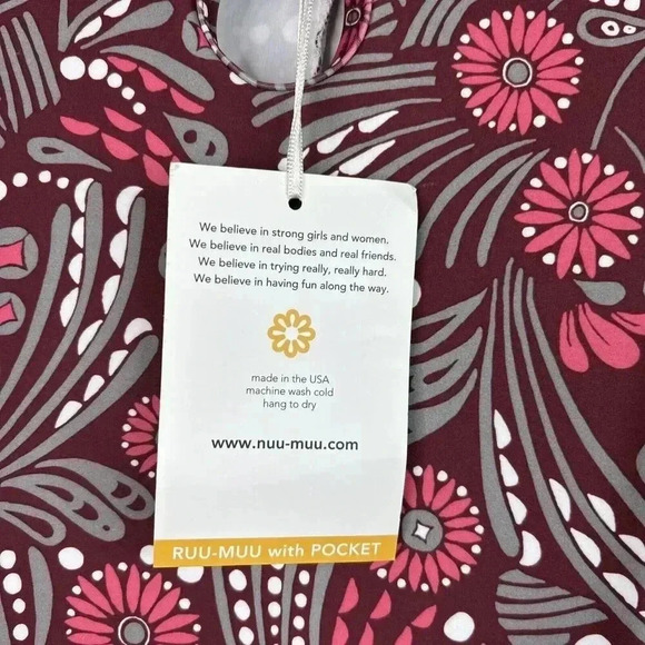 Nuu Muu Dress XS Ruu Muu with Pockets Mini Floral A Line NEW - Picture 3 of 11